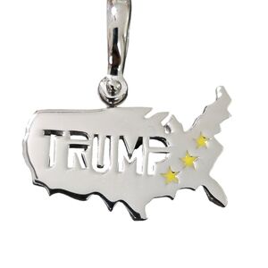Sterling silver Trump USA pendant